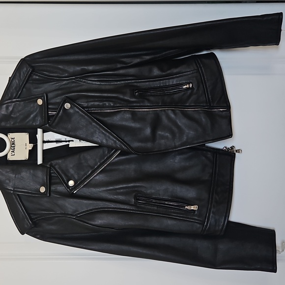 NWT. L'Agence Lambskin Biker Jacket - Picture 3 of 7